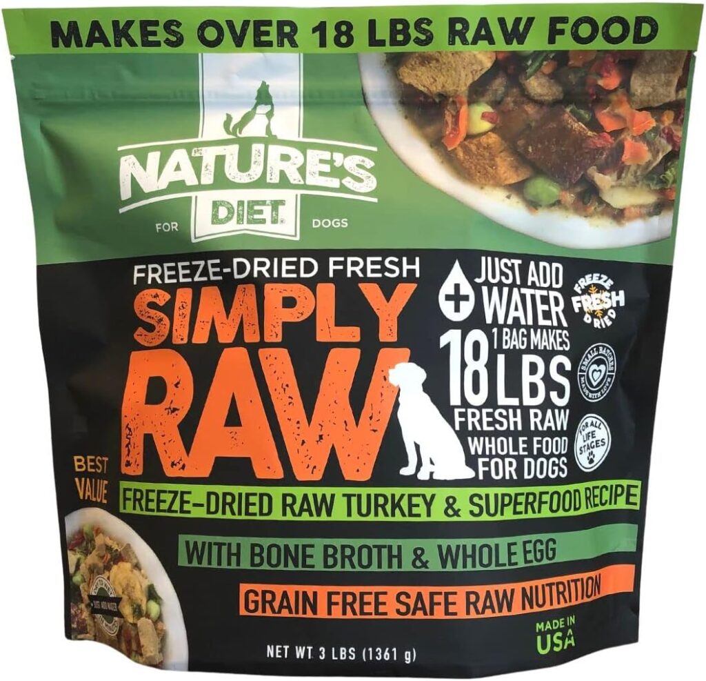 freeze dried raw dog food