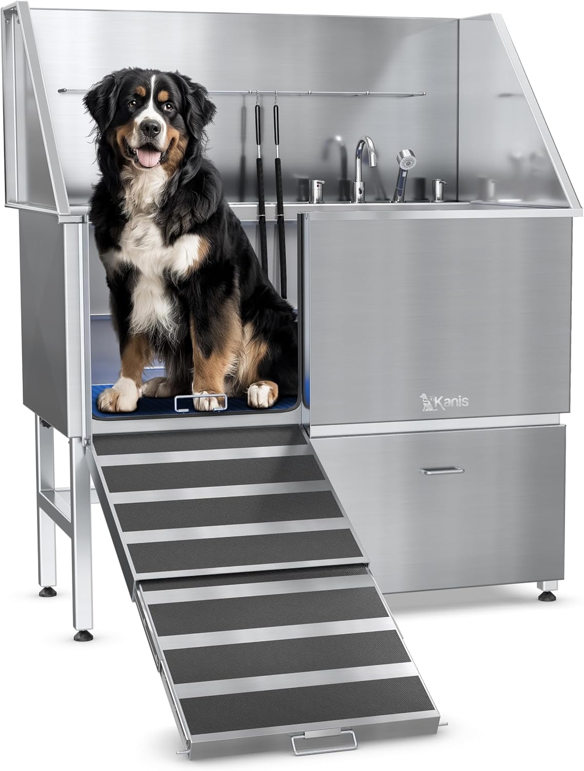 KANIS Professional Stainless Steel Dog Bathing Station